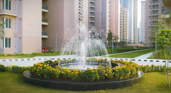 FOUNTAIN IN LANDSCAPE